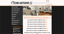 Desktop Screenshot of levne-ubytovny.cz